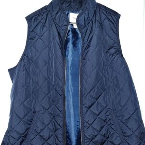 Women's Quilted Navy Vest